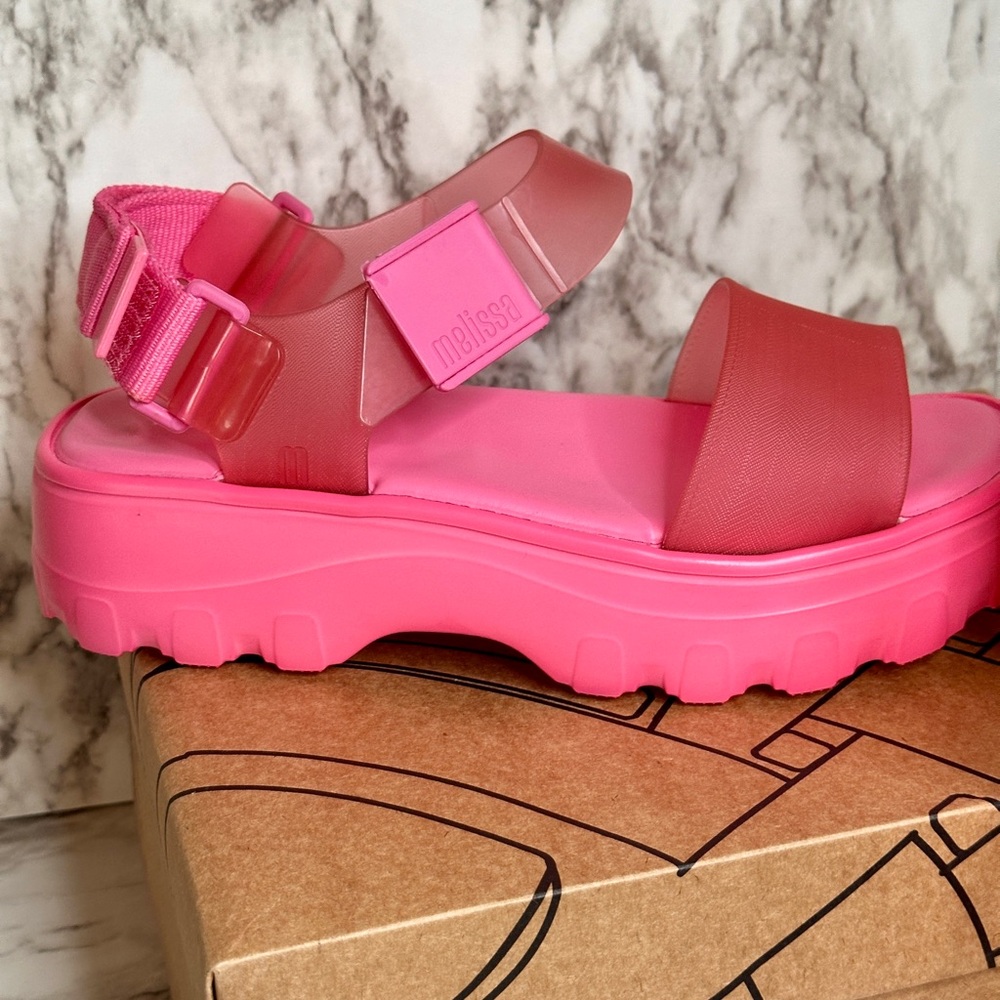 Melissa Pink Platform Sandals - Picture 3 of 8